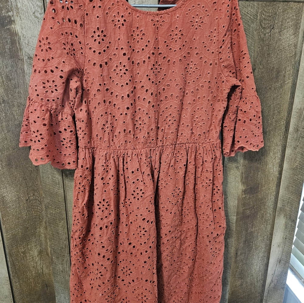 Womens dress small - Rust orange